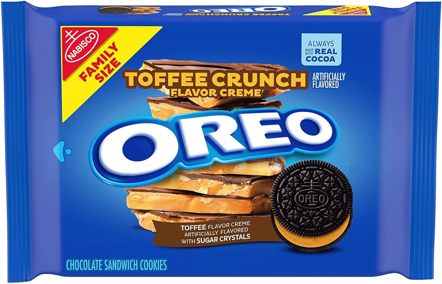 Galletas OREO sabor Toffee Crunch Creme Cookies 17 oz (482g)