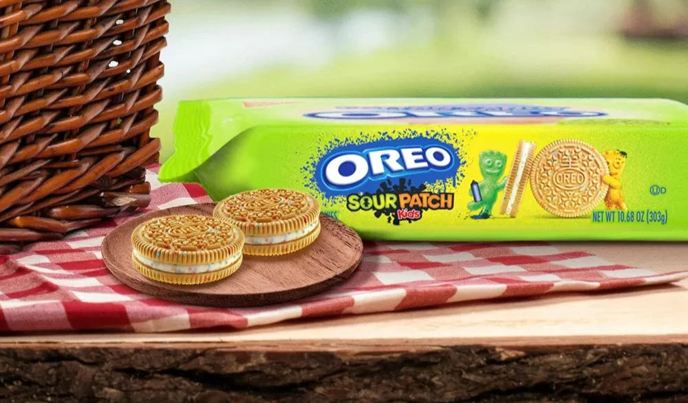 Galletas Oreo Sabor Sour Patch Kids Paquete Familiar 303g