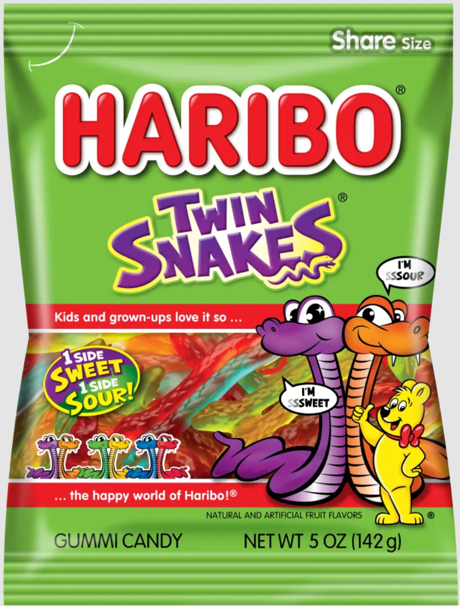 haribo twins snakes