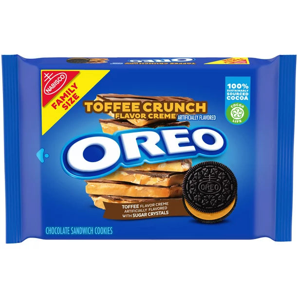 Galletas OREO sabor Toffee Crunch Creme Cookies 17 oz (482g)