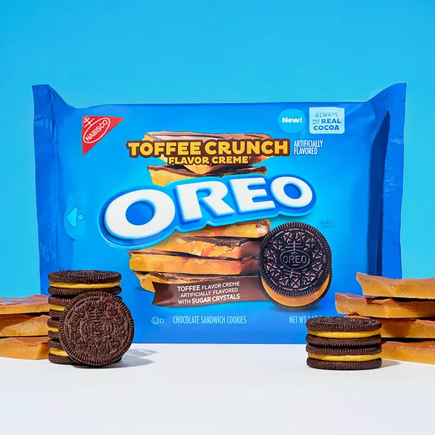 Galletas OREO sabor Toffee Crunch Creme Cookies 17 oz (482g)