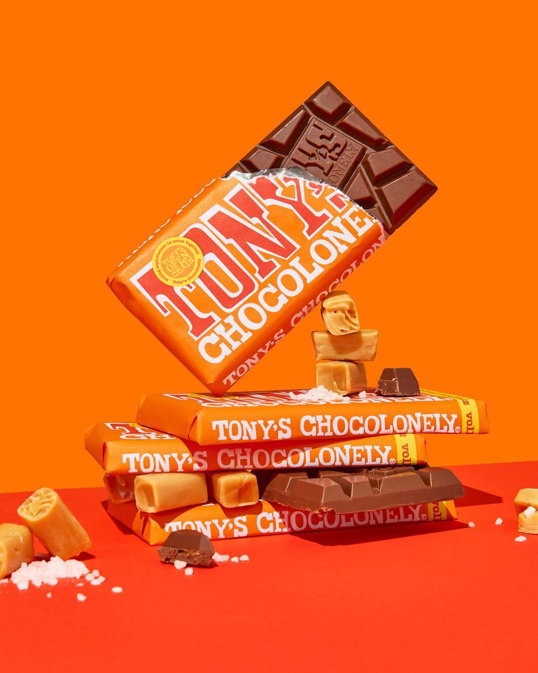 TONY'S CHOCOLONELY Milk Chocolate Caramel Sea Salt 180 g